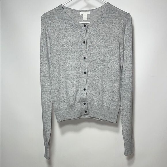 H&M Gray Button-Up Women's Sweater - Picture 1 of 7